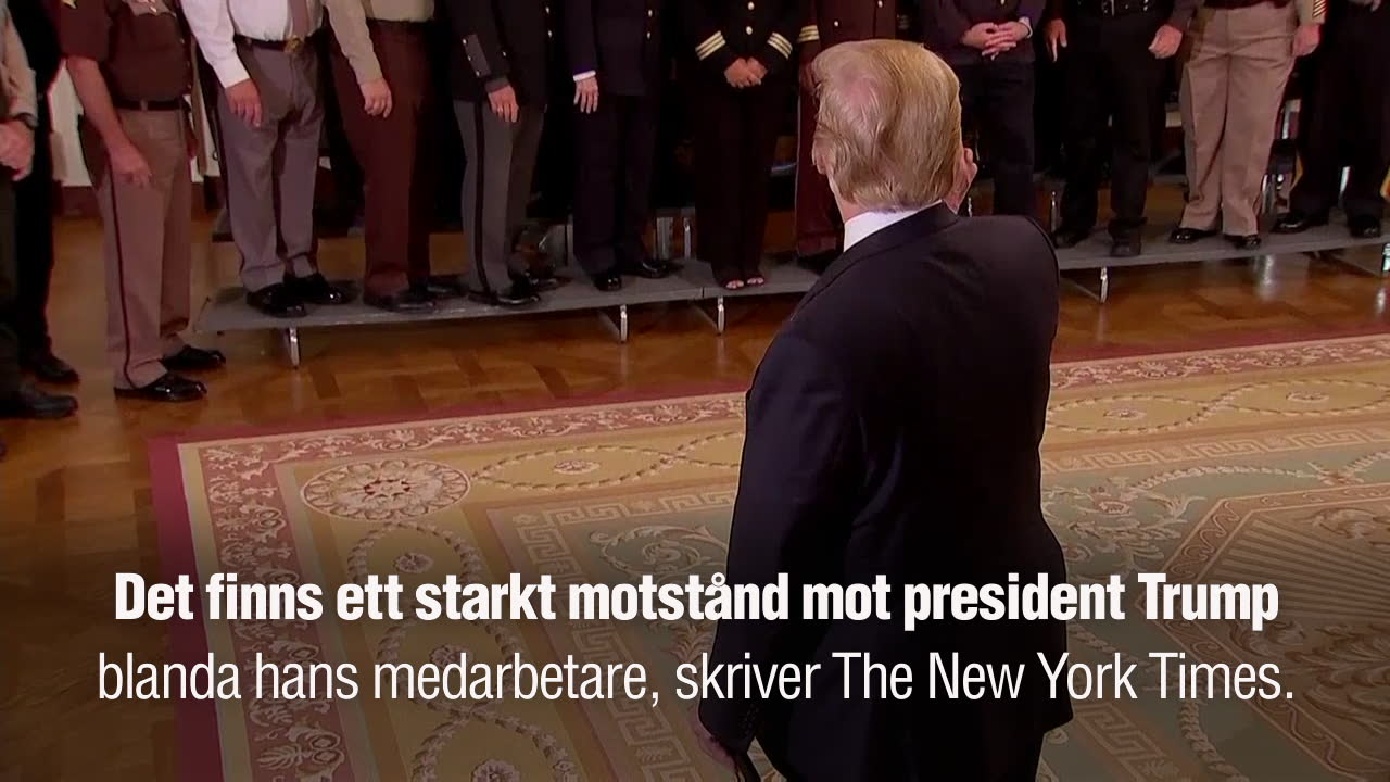 Uppgifter: Internt motstånd mot Trump – hör presidentens svar