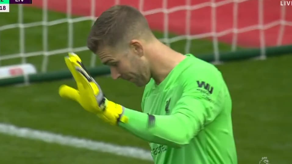 Liverpool-målvaktens jättetavla i segermatchen