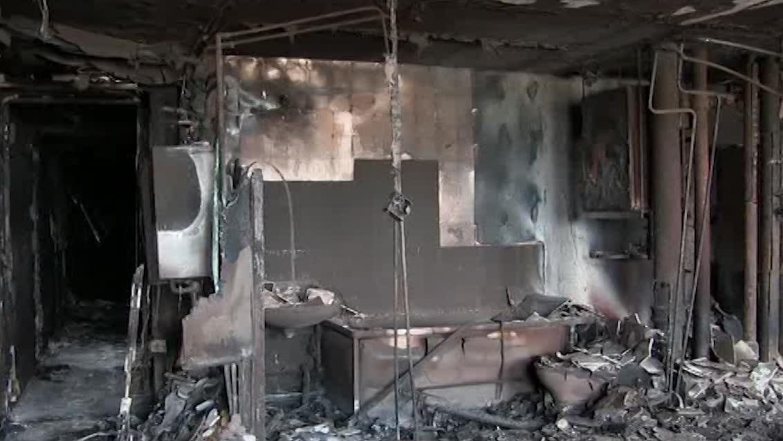 Se förödelsen inne i Grenfell tower