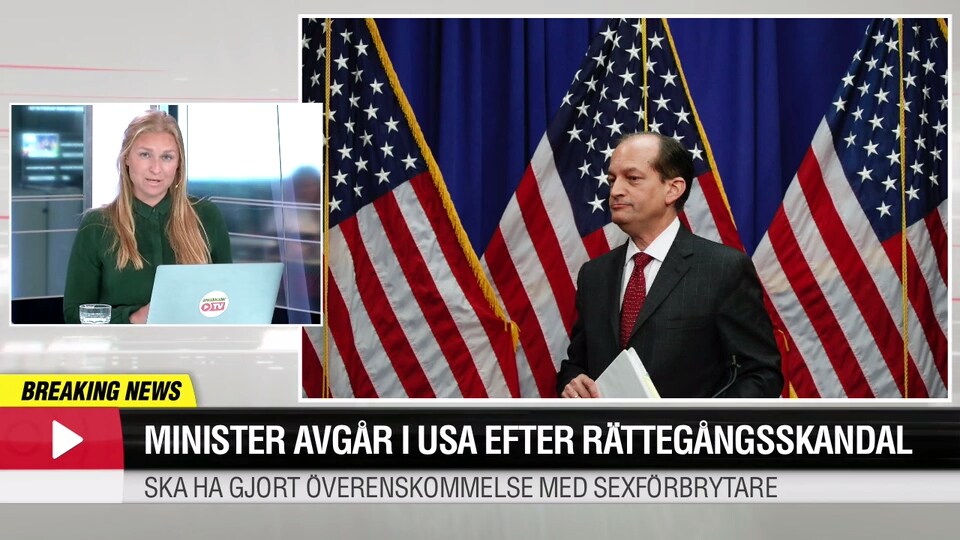Acosta avgår som arbetsmarknadsminister