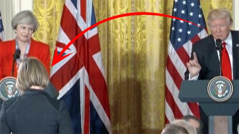 Trumps skämt med brittiske premiärministern