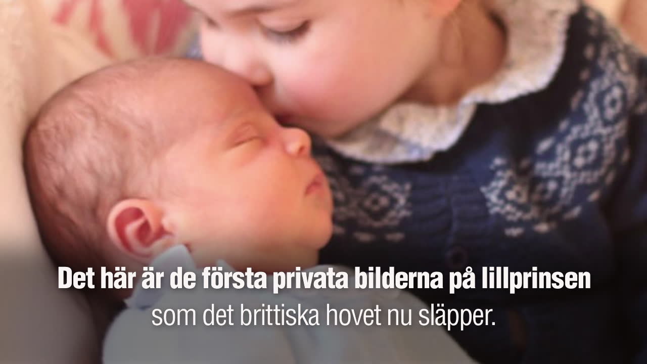 Första privata bilderna på lillprinsen