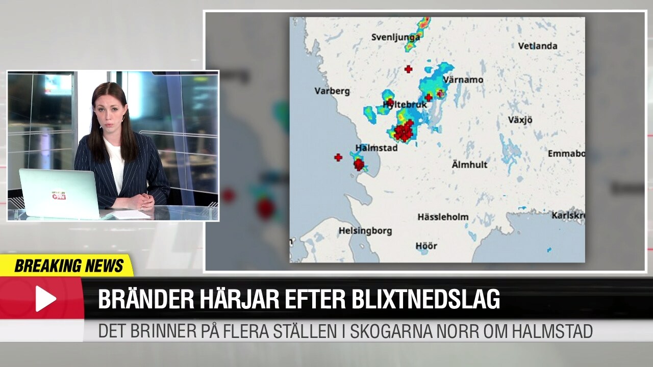 Bränder efter blixtnedslag