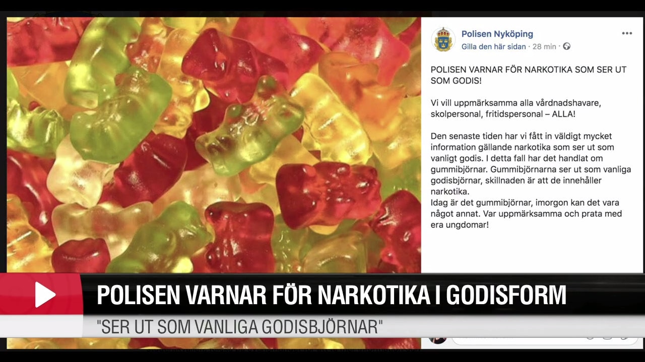 Polisen varnar för knark – ser ut som vanligt godis