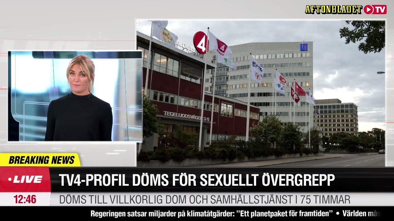 TV4-profil döms för sexuellt övergrepp