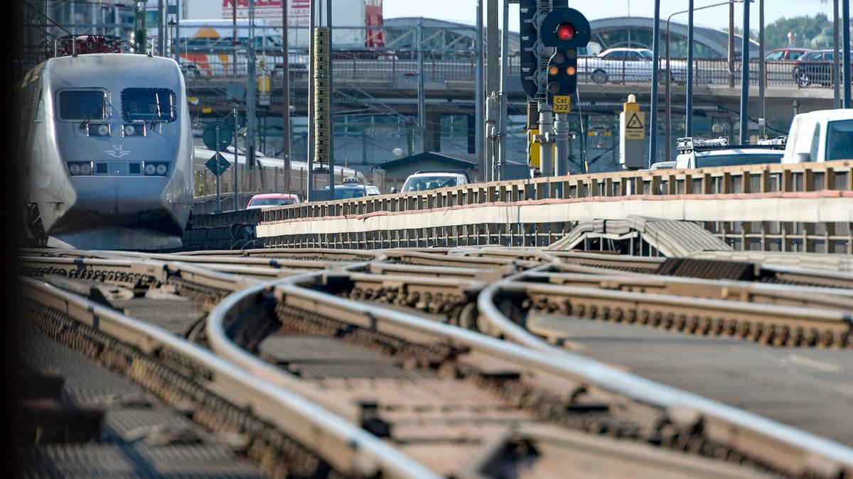 Stora förseningar i tågtrafiken