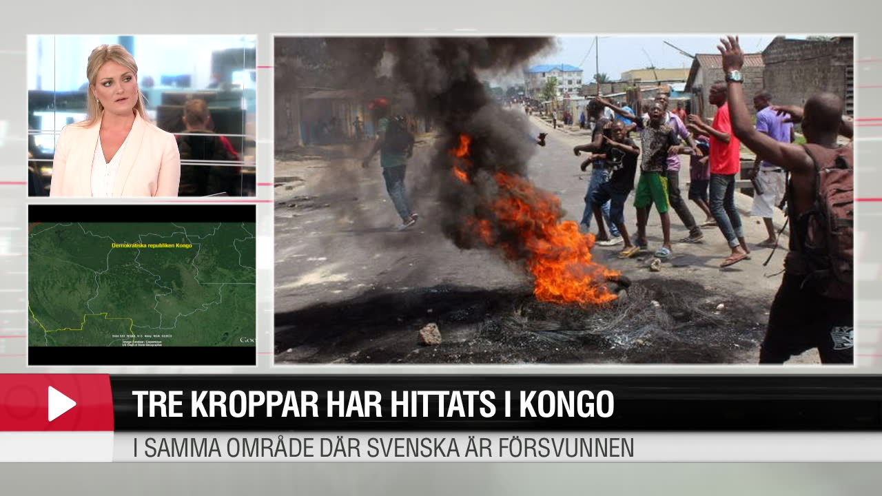 Tre kroppar har hittats i Kongo