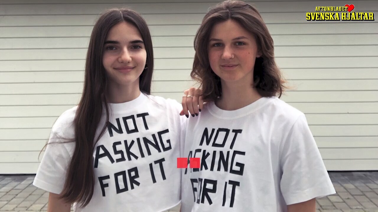 Rita och Malia gör revolt mot sexism – tejpar tröjor