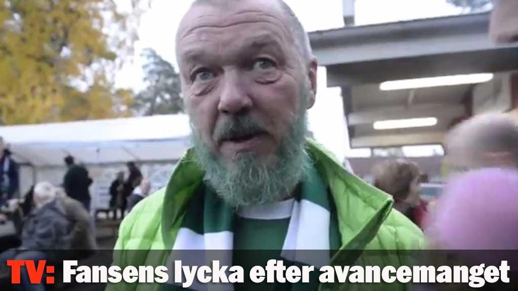 Fansens lycka efter avancemanget