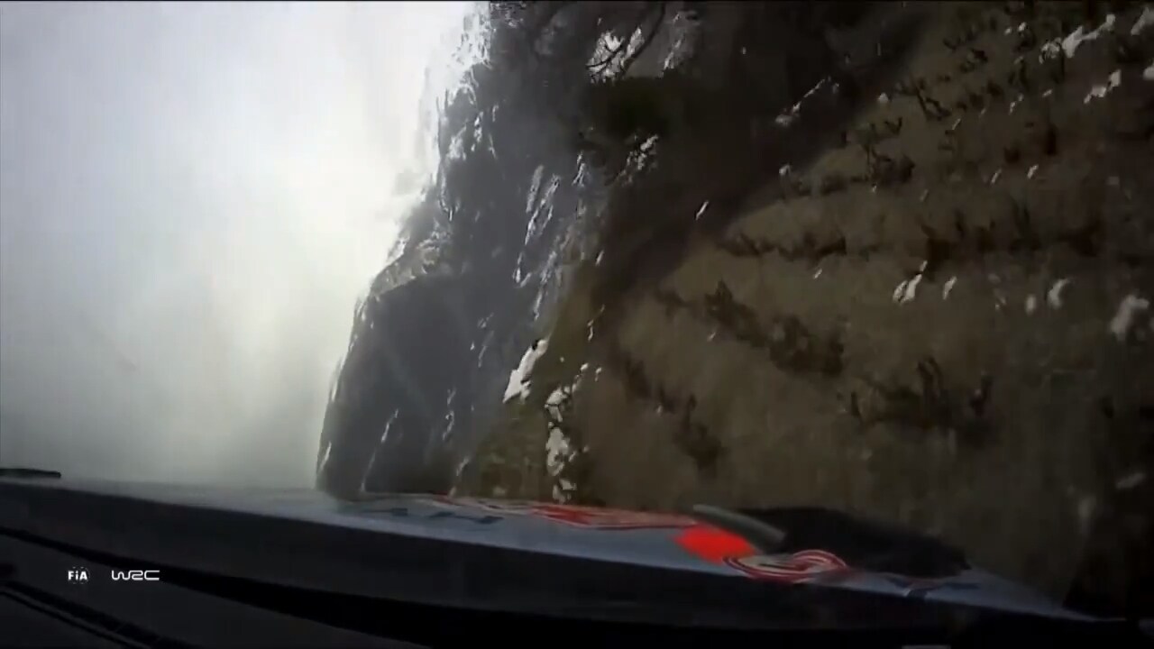 Se den våldsamma kraschen i Monte Carlo-rallyt