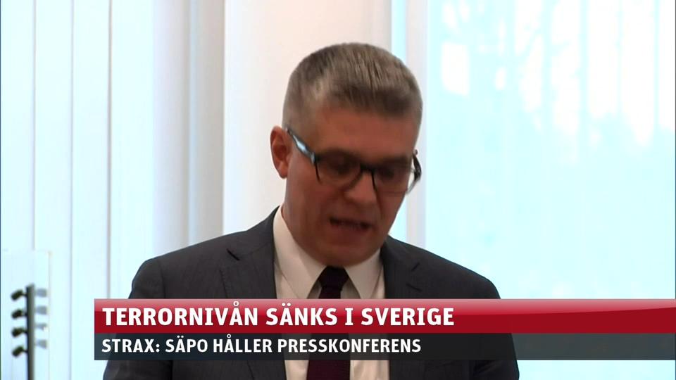 Säpo om sänkta terrorhotet: ”Finns ändå risk för attacker”