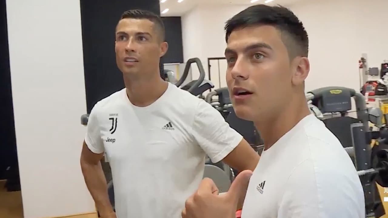 Här testas Ronaldo under sin första dag i Juventus