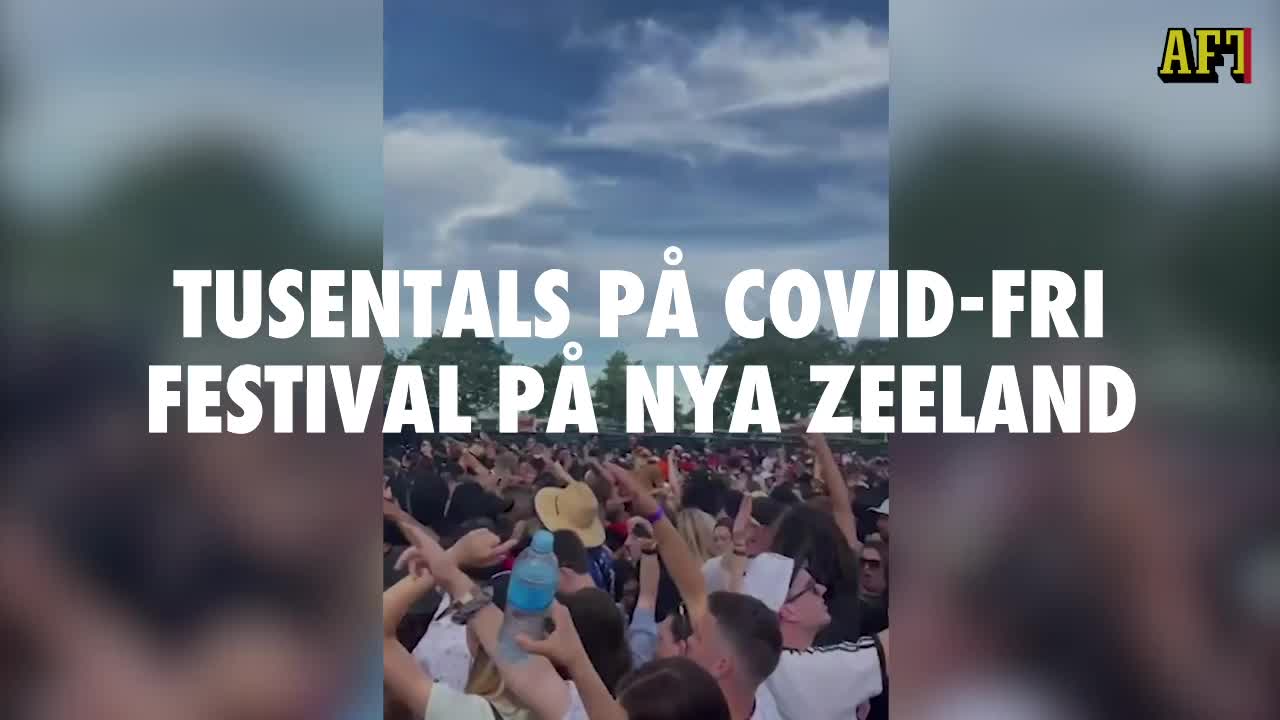 Tusentals på covid-fri festival på Nya Zeeland