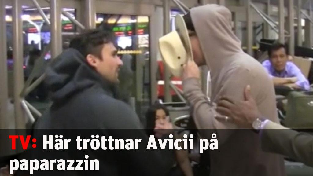 Här tröttnar Avicii på paparazzin