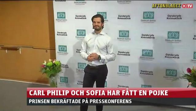 Prins Carl Philip och prinsessan Sofia har fått en pojke