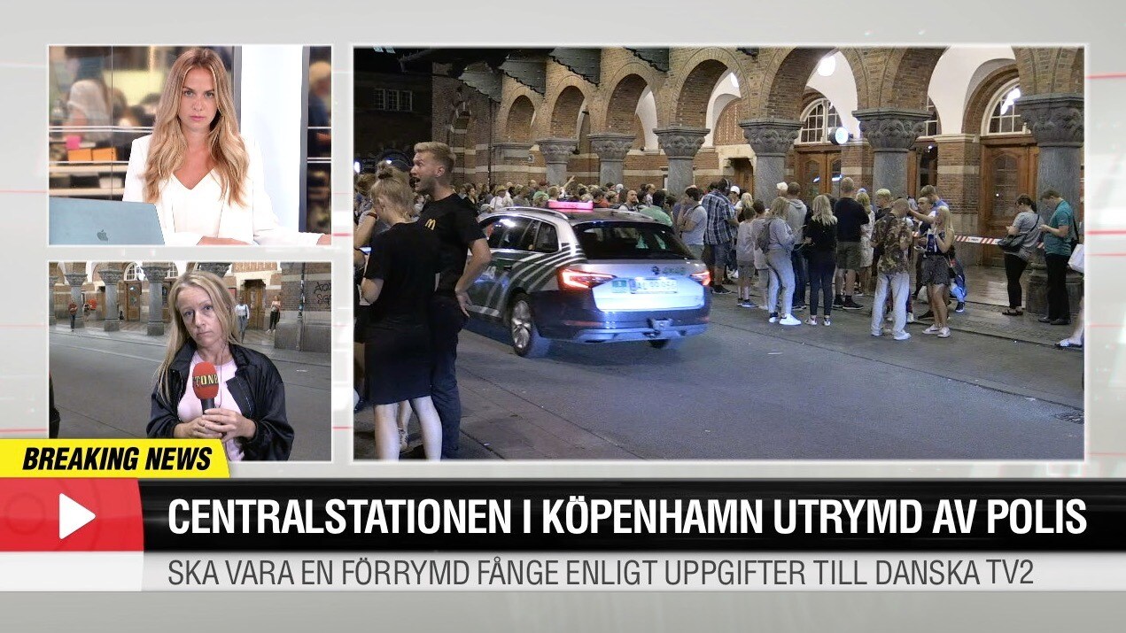 Centralstationen i Köpenhamn utrymd av polis