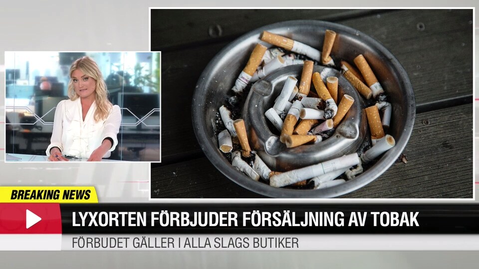 Lyxorten förbjuder försäljning av tobak