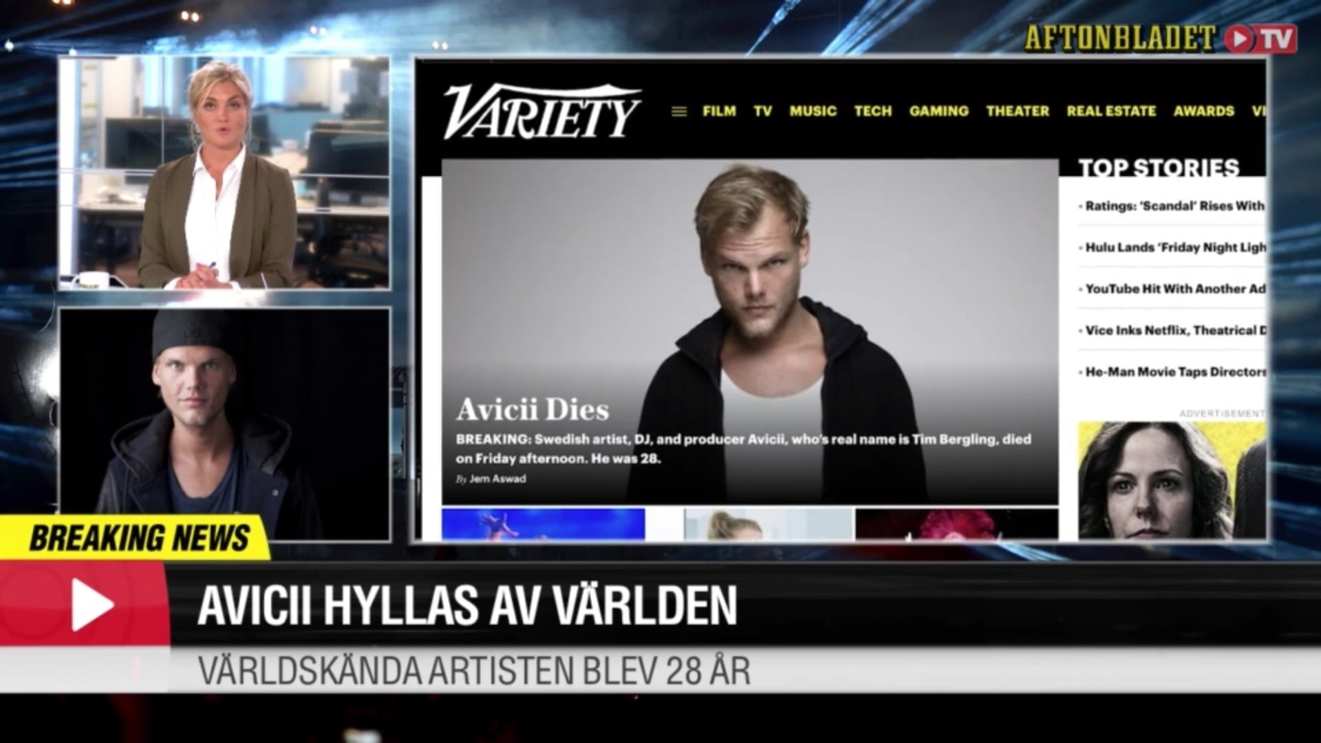 Avicii hyllas av världen