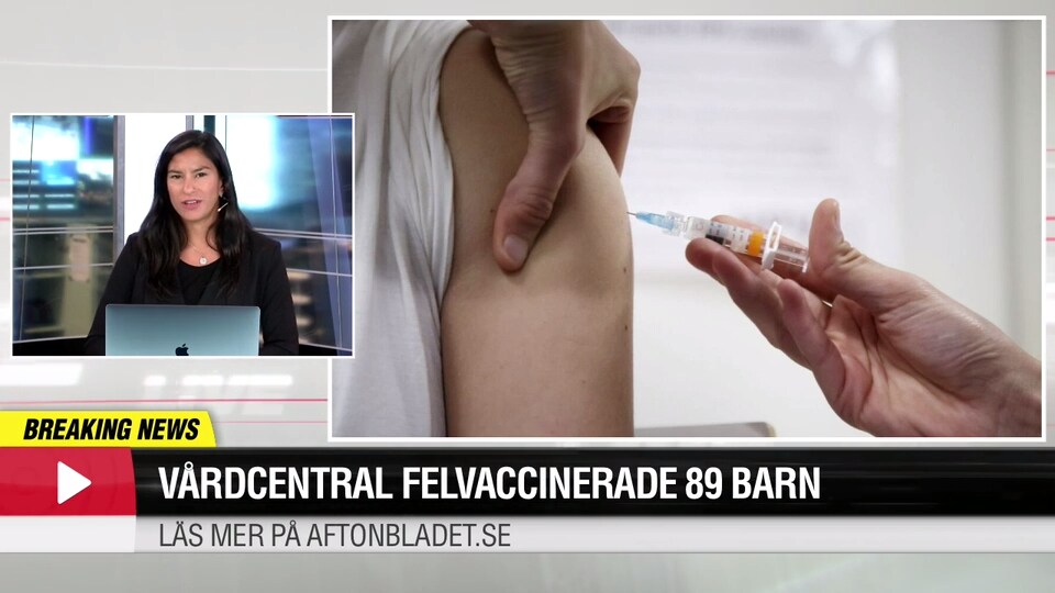 Vårdcentral felvaccinerade 89 barn