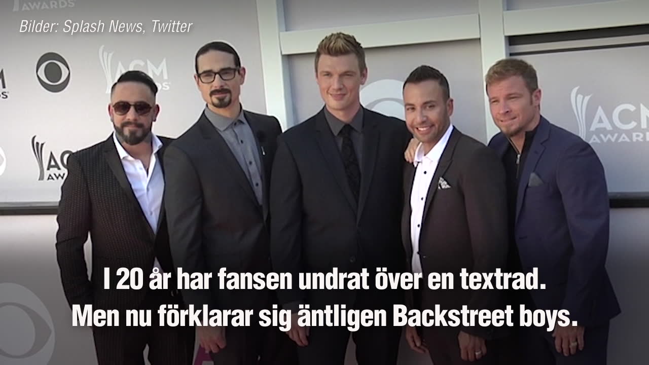 Backstreet Boys svarar fansen-efter 19 år