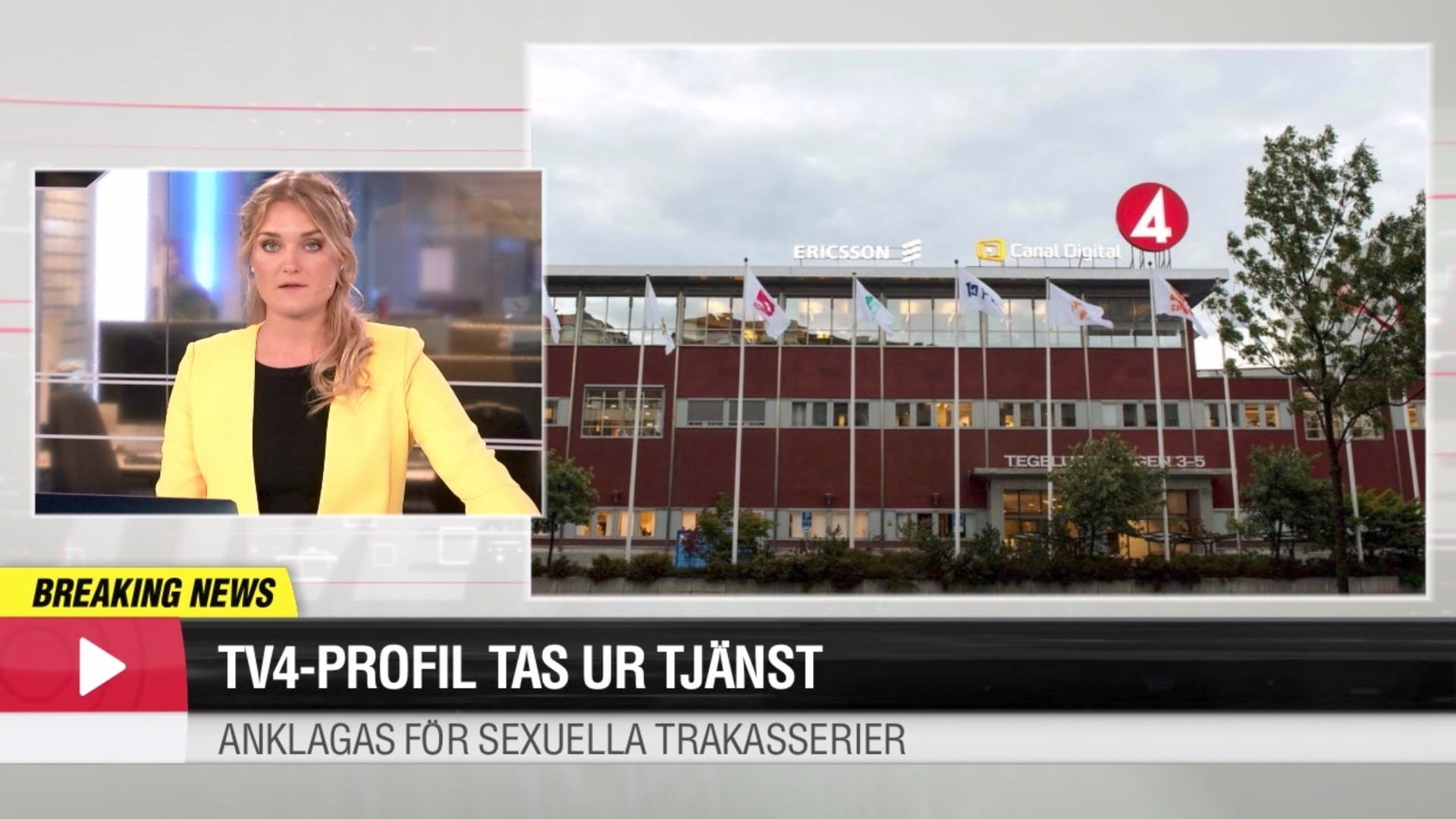 TV4-profilen som anklagas för sexuella trakasserier tas ur tjänst