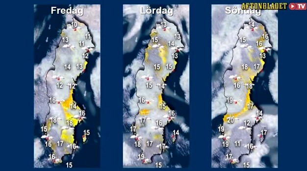 Så blir vädret i helgen