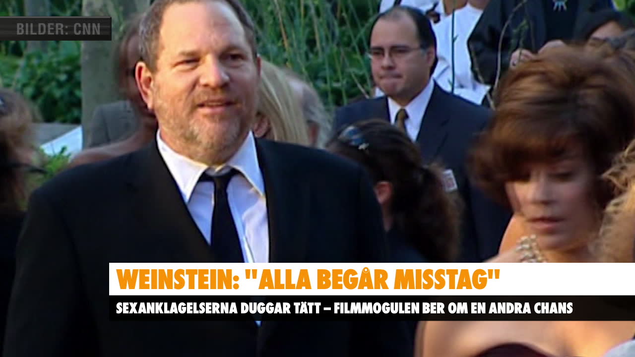 Harvey Weinstein efter sexanklagelserna: "Alla begår misstag"