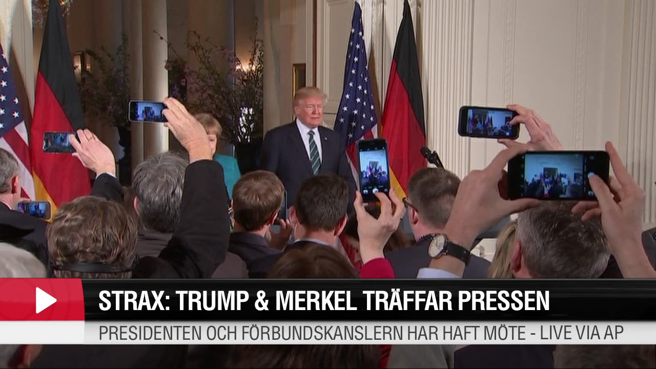 Trump & Merkel träffar pressen