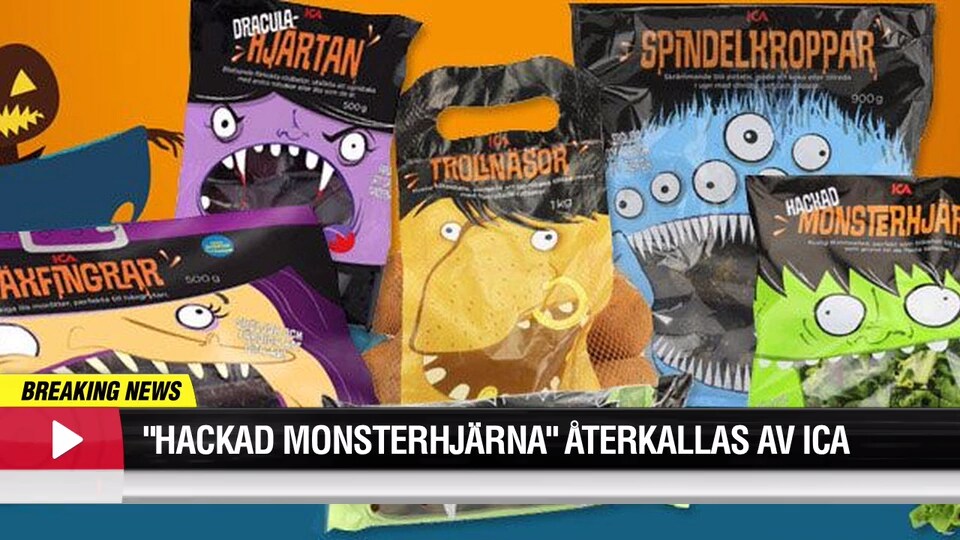 "Hackad monsterhjärna" återkallas av ICA