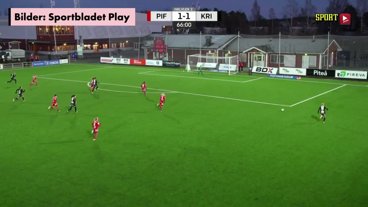 Målet som ger KDFF tredjeplatsen och biljett ut i Europa