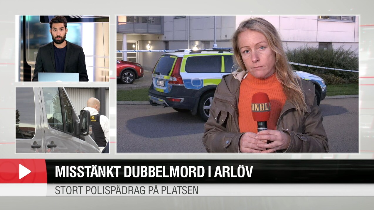Misstänkt dubbelmord i Arlöv