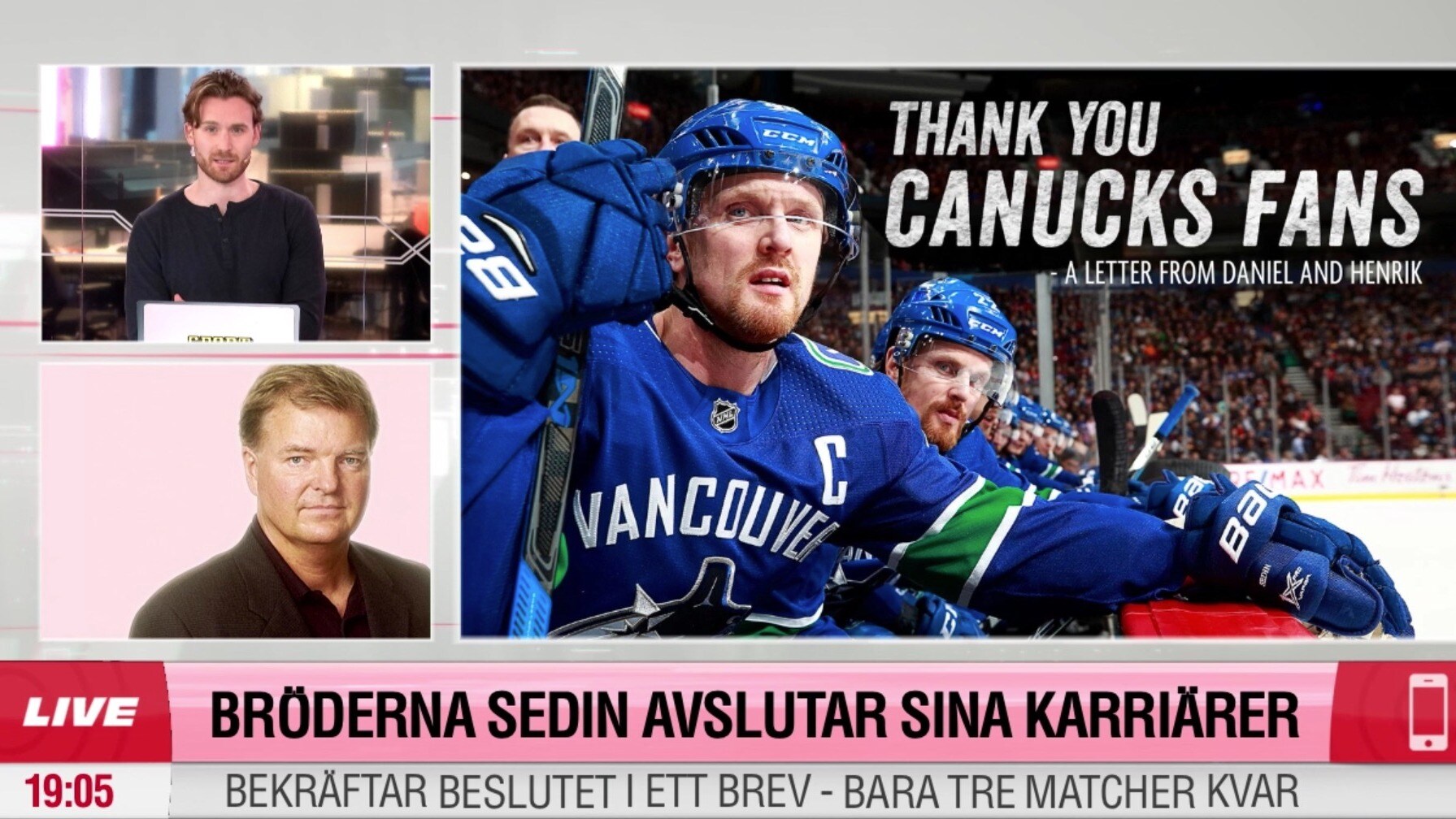 Bröderna Sedin avslutar karriären