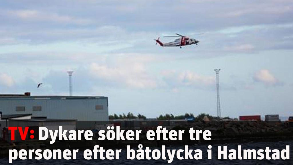 Tre saknas efter båtolycka – dykare söker i hamnen