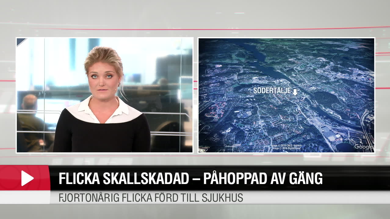 Flicka skallskadad-påhoppad av gäng