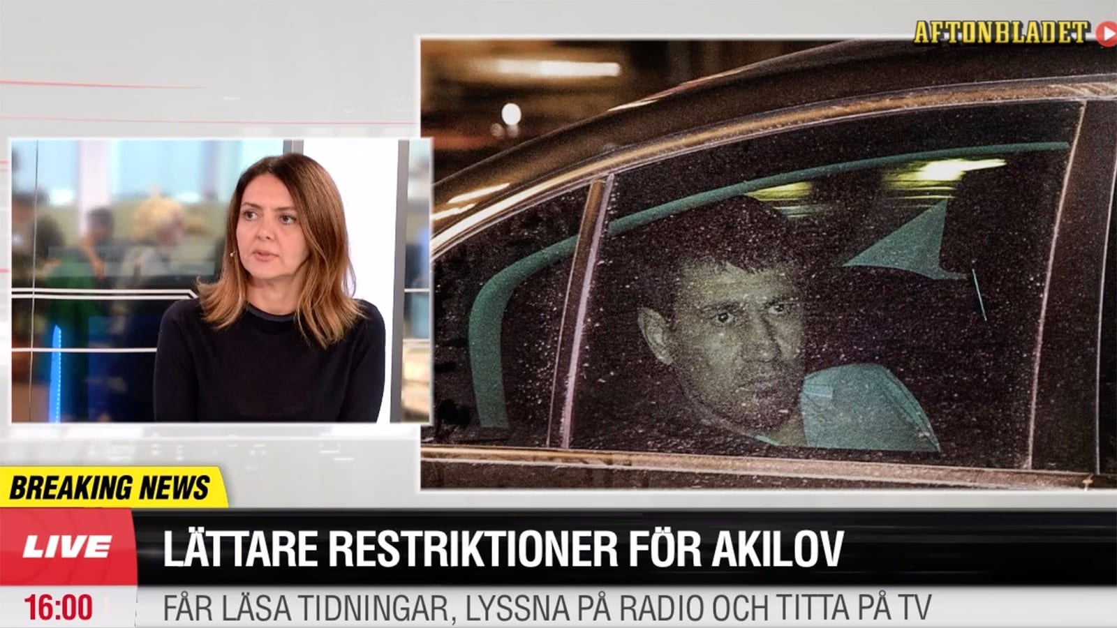 Lättade restriktioner för Akilov i häktet