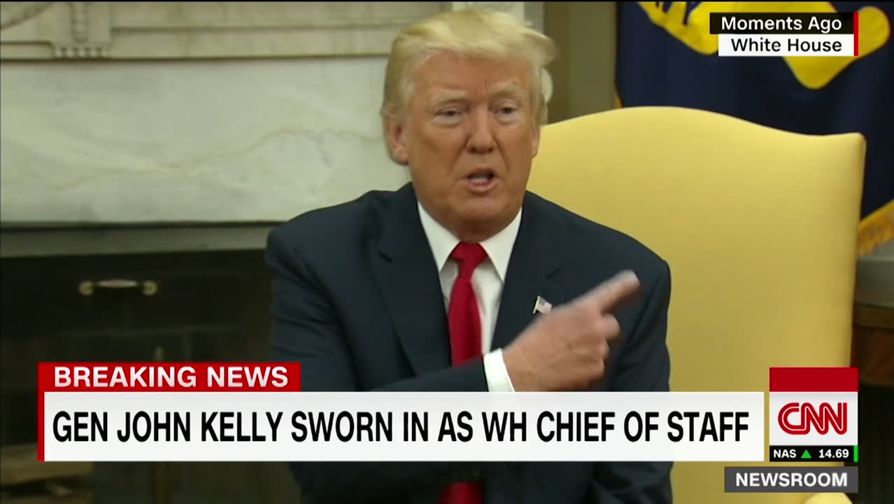 Här tror Donald Trump att han är tillbaka i sin tv-serie