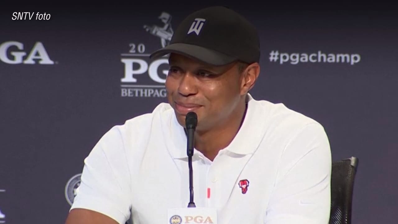 Tiger Woods svar får alla att skratta