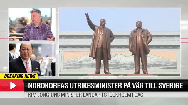 Nordkoreas utrikesminister på väg till Sverige