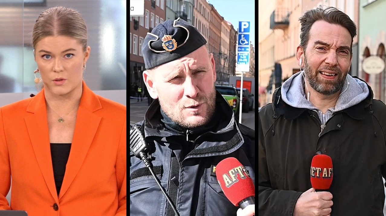 Man skjuten i huvudet i centrala Stockholm