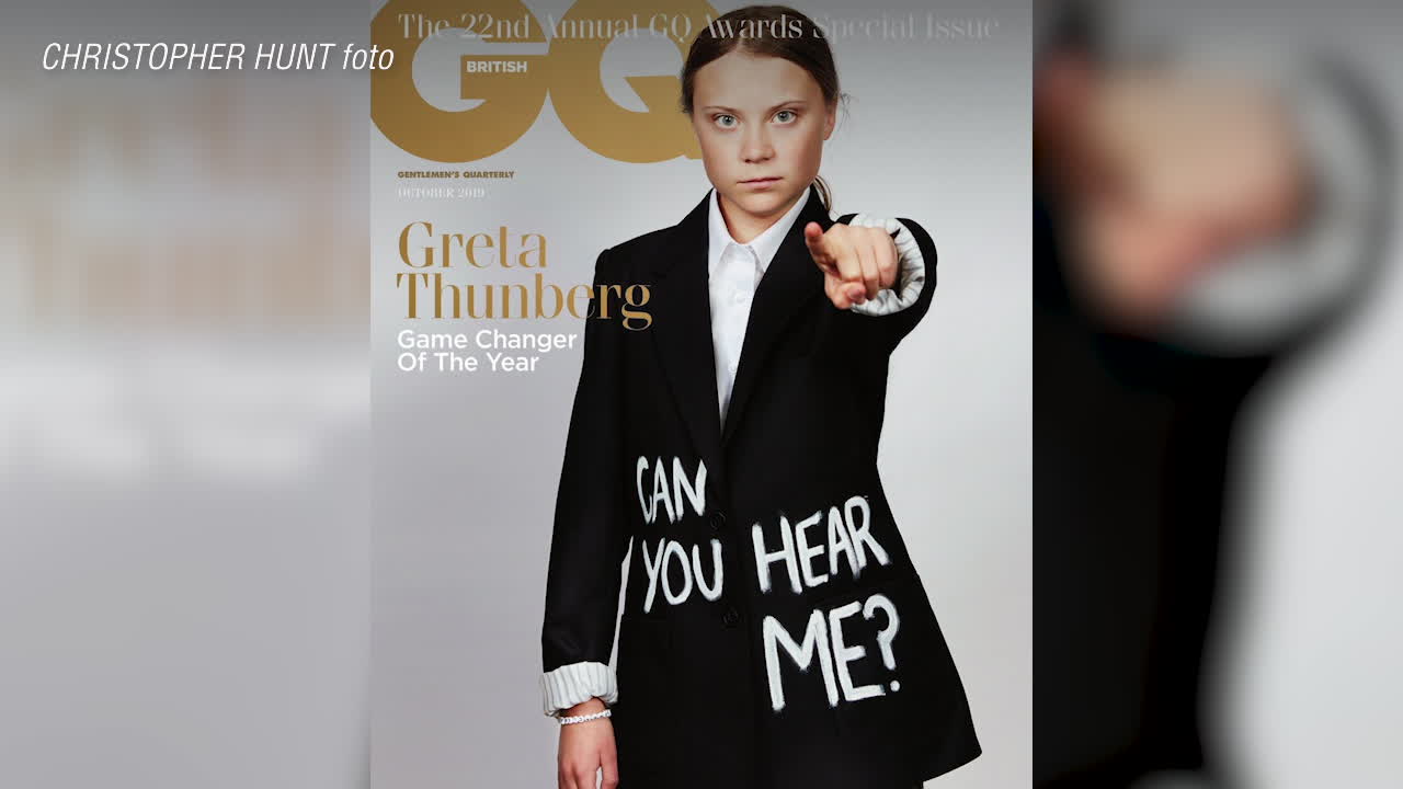 Greta Thunberg prisas av GQ – pryder omslag