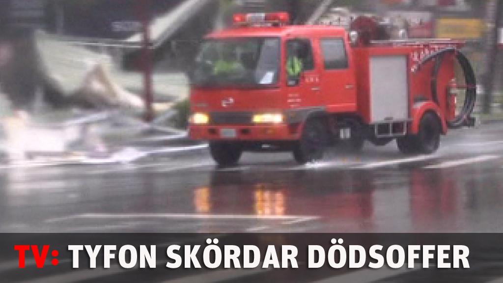 Tyfon skördar dödsoffer