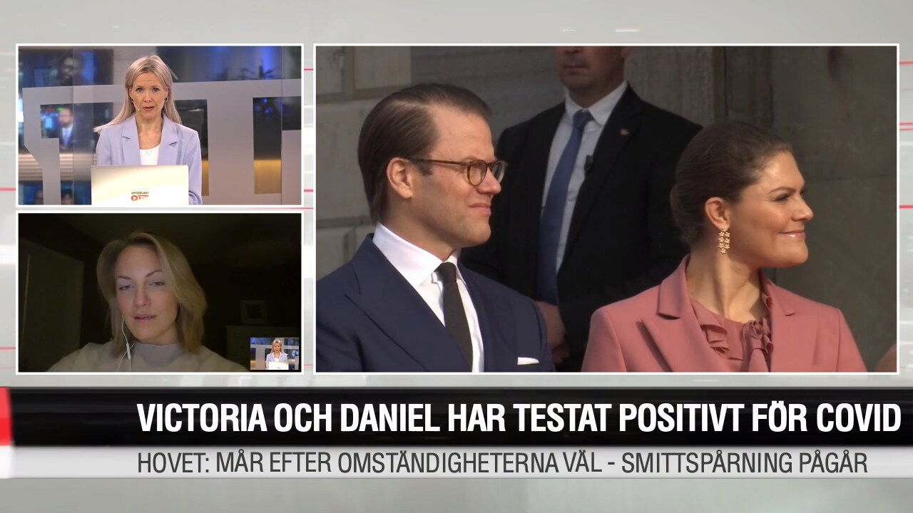 Victoria och Daniel har testat positivt för covid-19