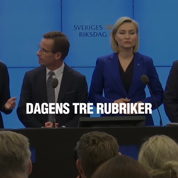 Dagens tre rubriker 13 september