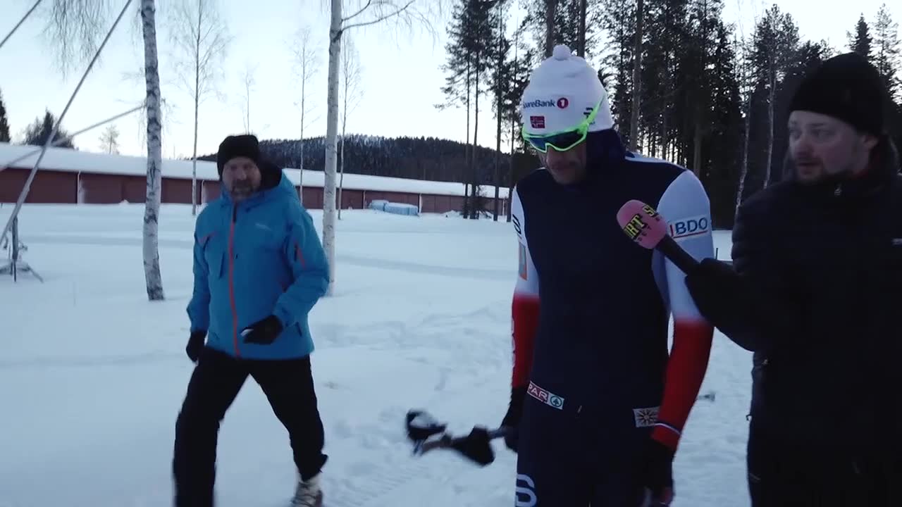 Här flyr Petter Northug direkt efter fiaskot