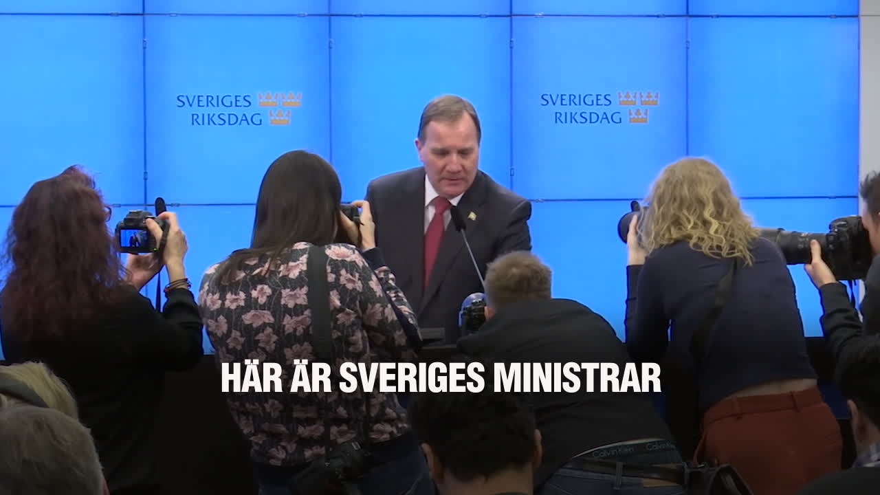 Här är Sveriges ministrar