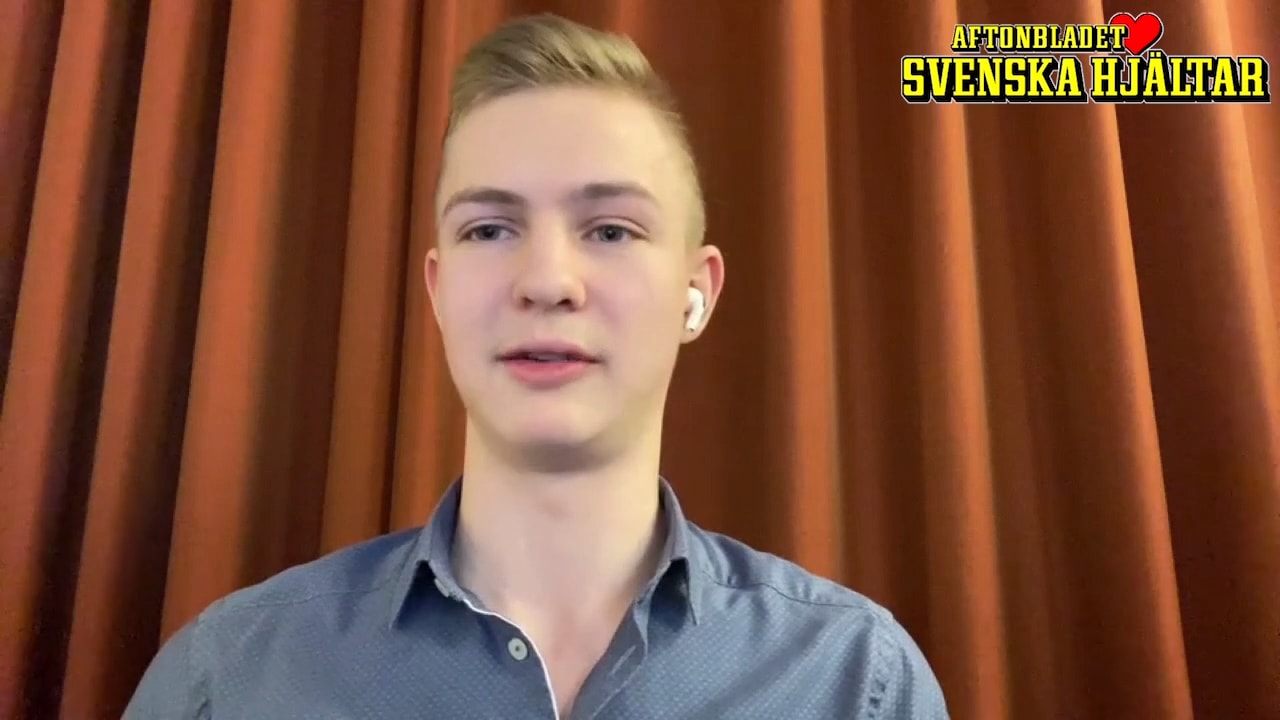 Björn, 17, ingrep:  "Jag hörde hans revben knaka"