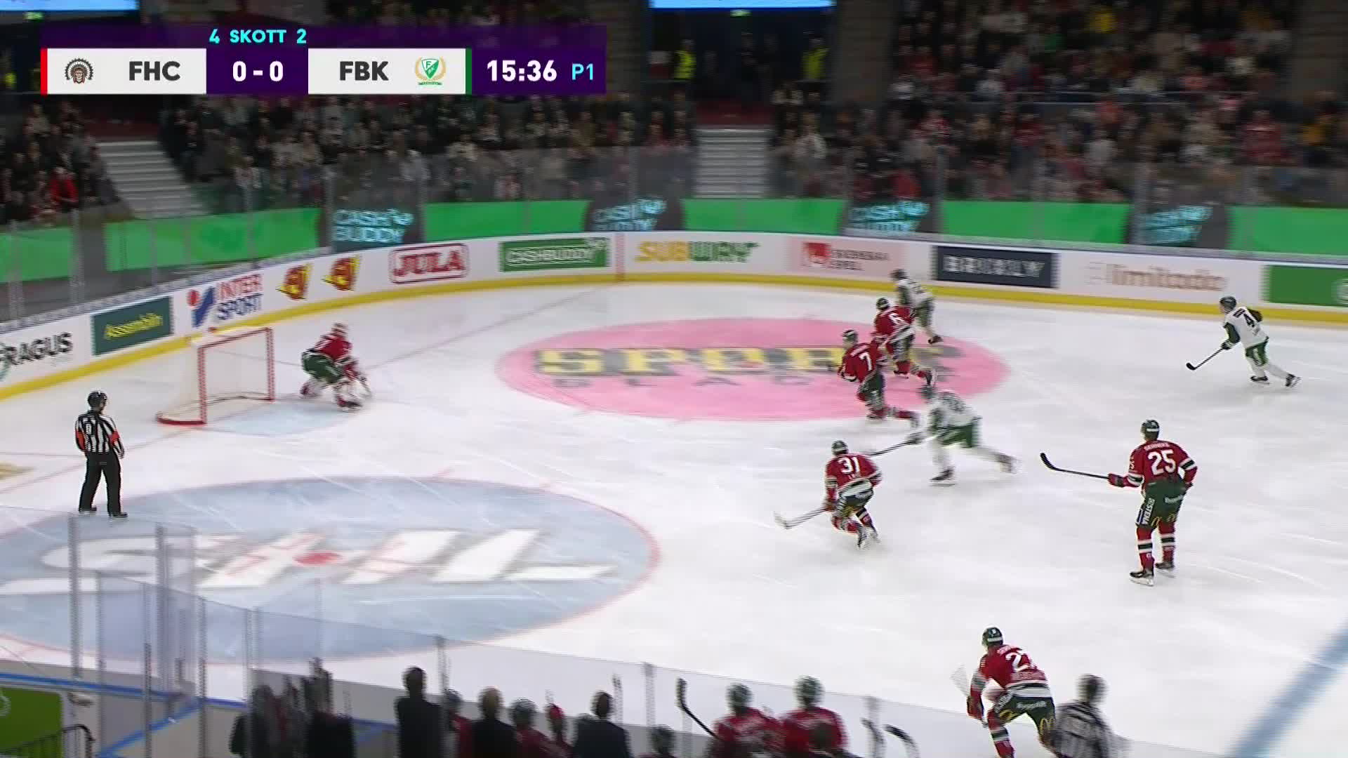 Frölunda vann mot Färjestad efter målkalas