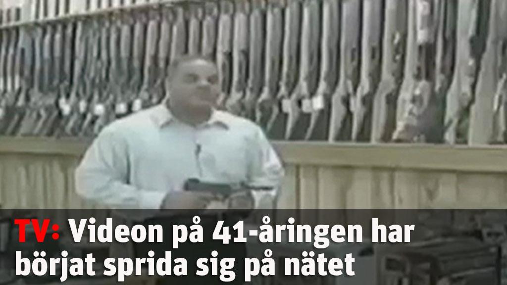 Videon på 41-åringen har börjat sprida sig på nätet