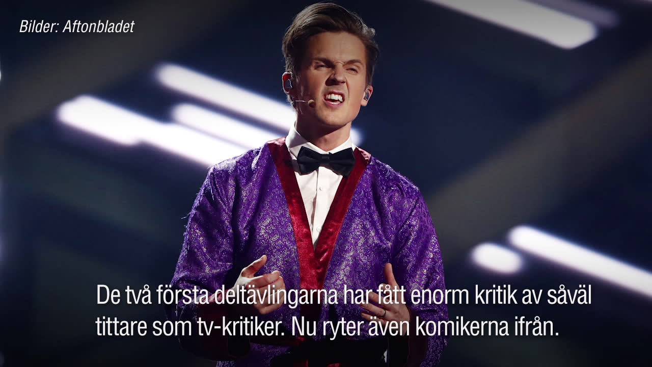 Komikerna sågar Melodifestivalen