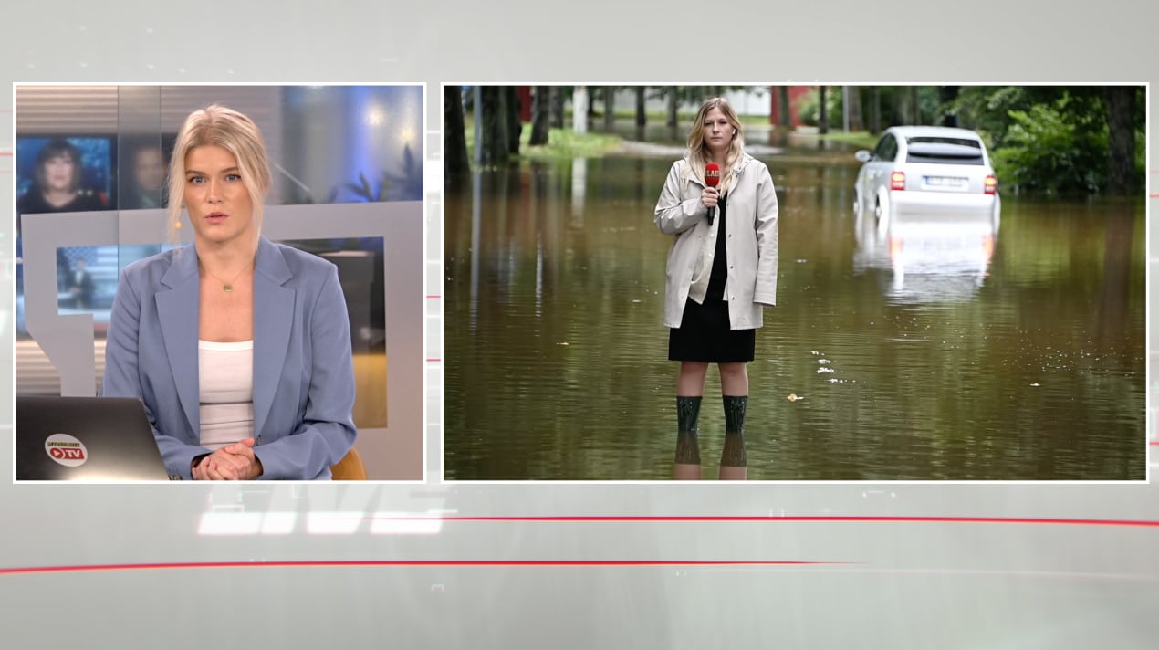 Aftonbladets reporter på plats vid översvämningarna i Gävle